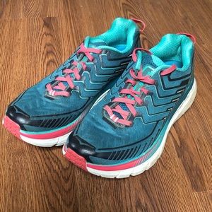 Hoka One One Clifton 4 Womens Size 7.5 Green